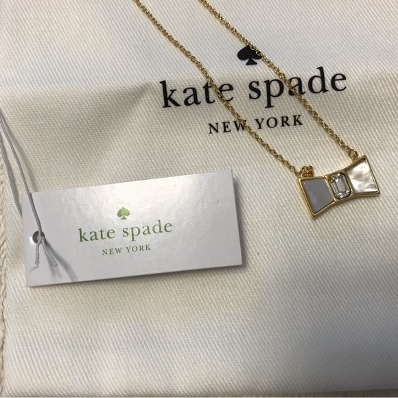 NWT Kate Spade mini bow shoppe necklace - Picture 2 of 7